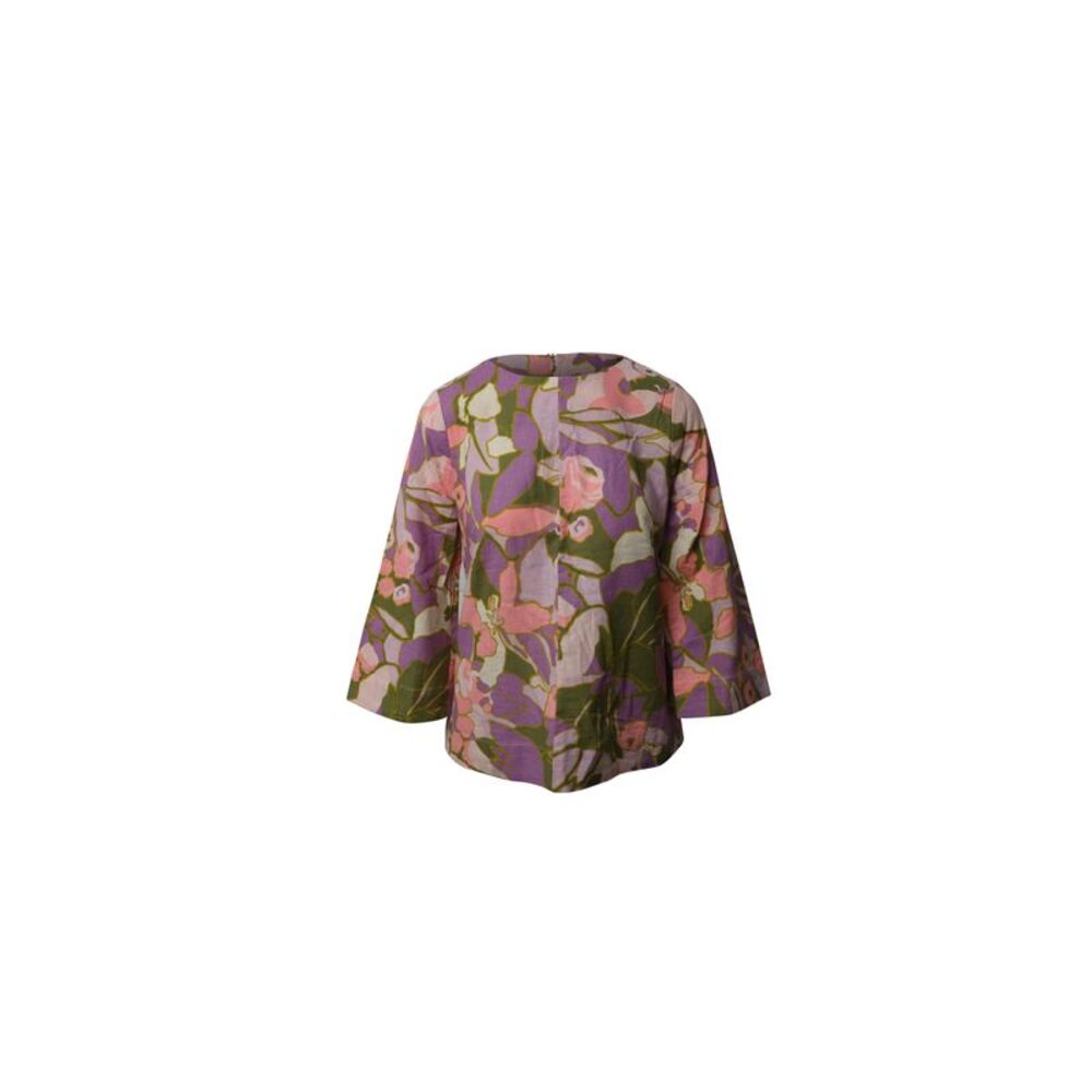 Zimmerman Floral Blouse in Multicolor Linen